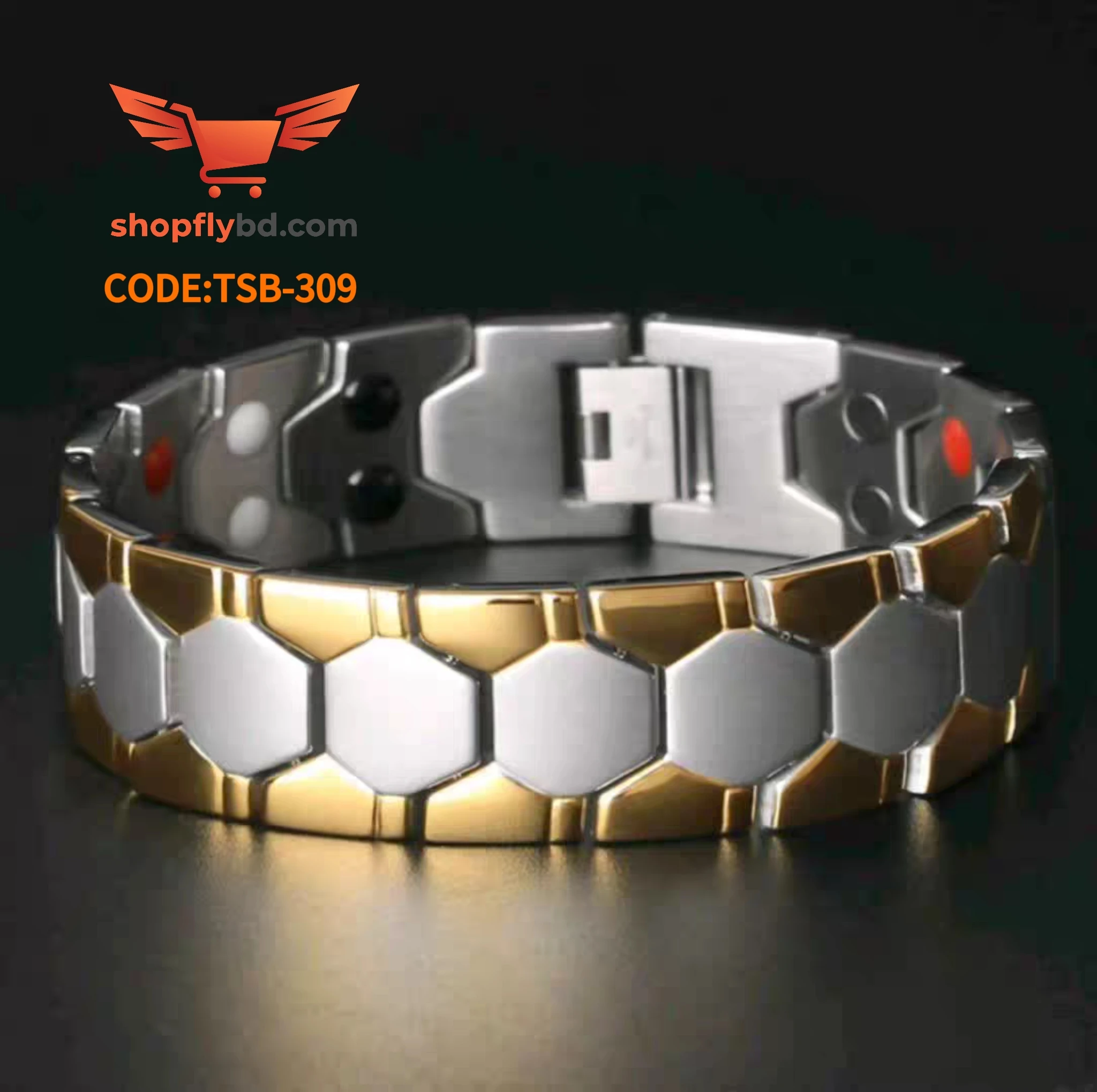 টাইটানিয়াম ম্যাগনেটিক ব্রেসলেট(Code:TSB-309)