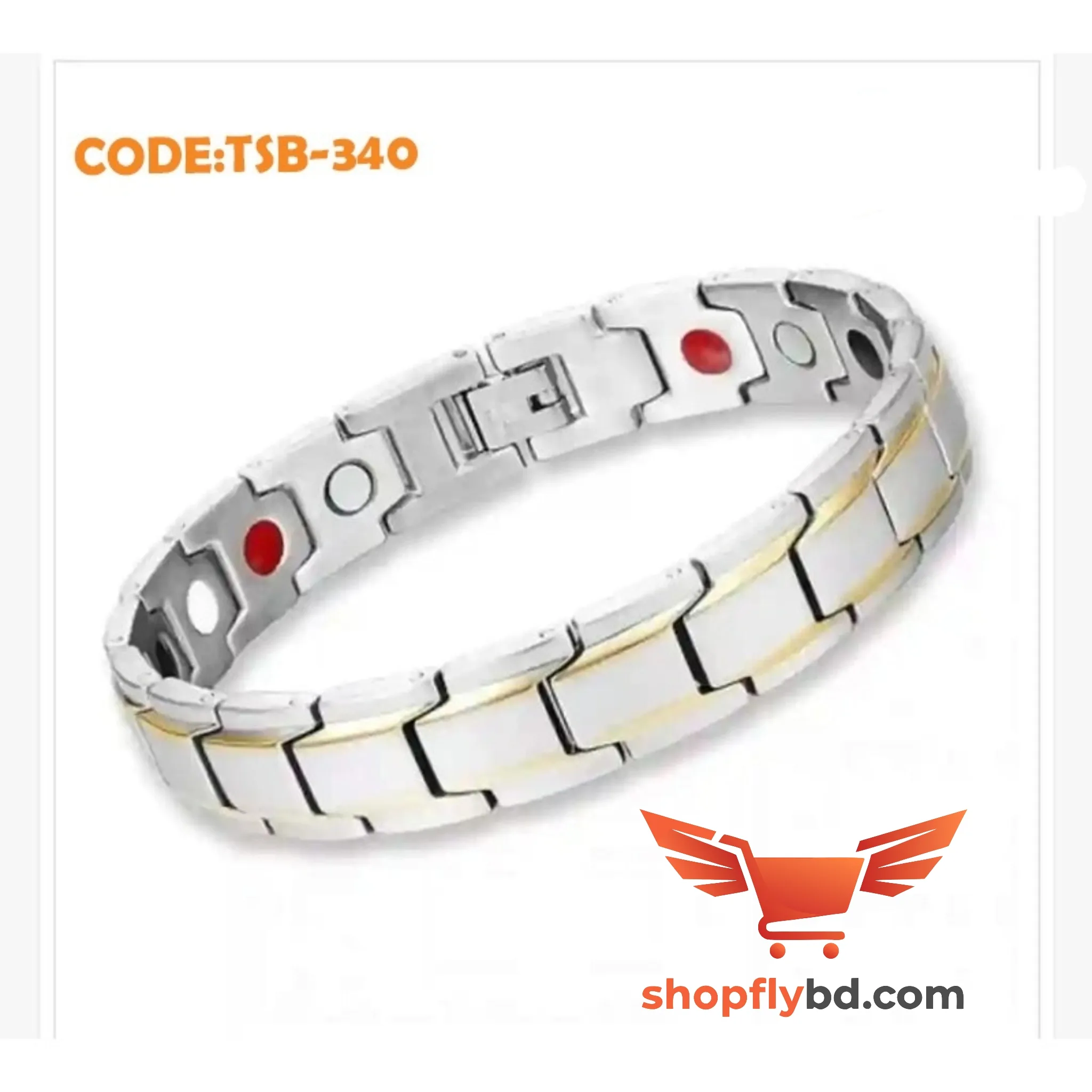 টাইটানিয়াম ম্যাগনেটিক ব্রেসলেট(Code:TSB-340)