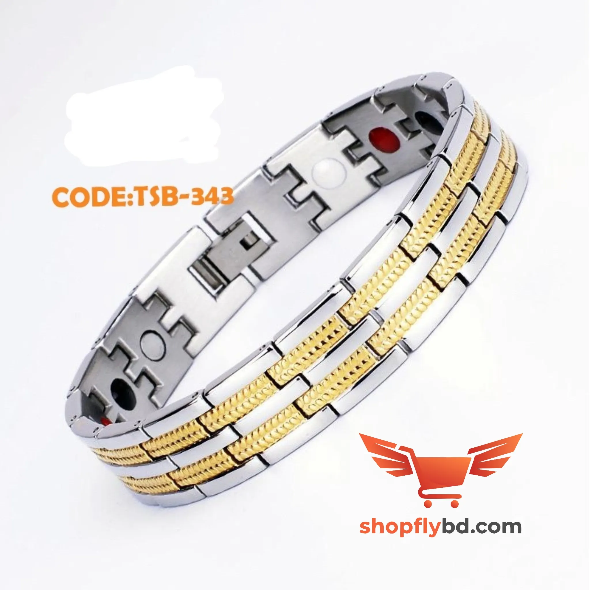 টাইটানিয়াম ম্যাগনেটিক ব্রেসলেট(Code:TSB-343)