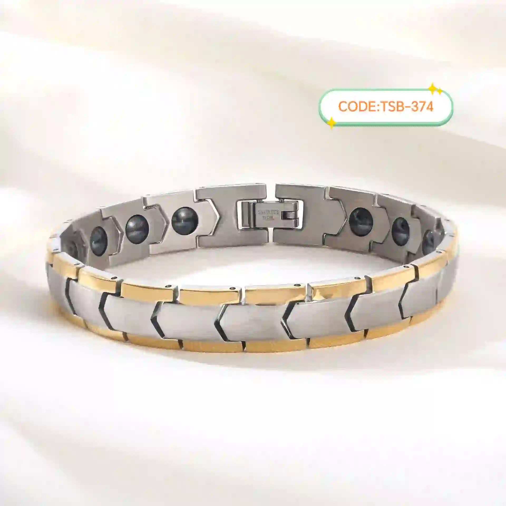 টাইটানিয়াম ম্যাগনেটিক ব্রেসলেট(Code:TSB-374)