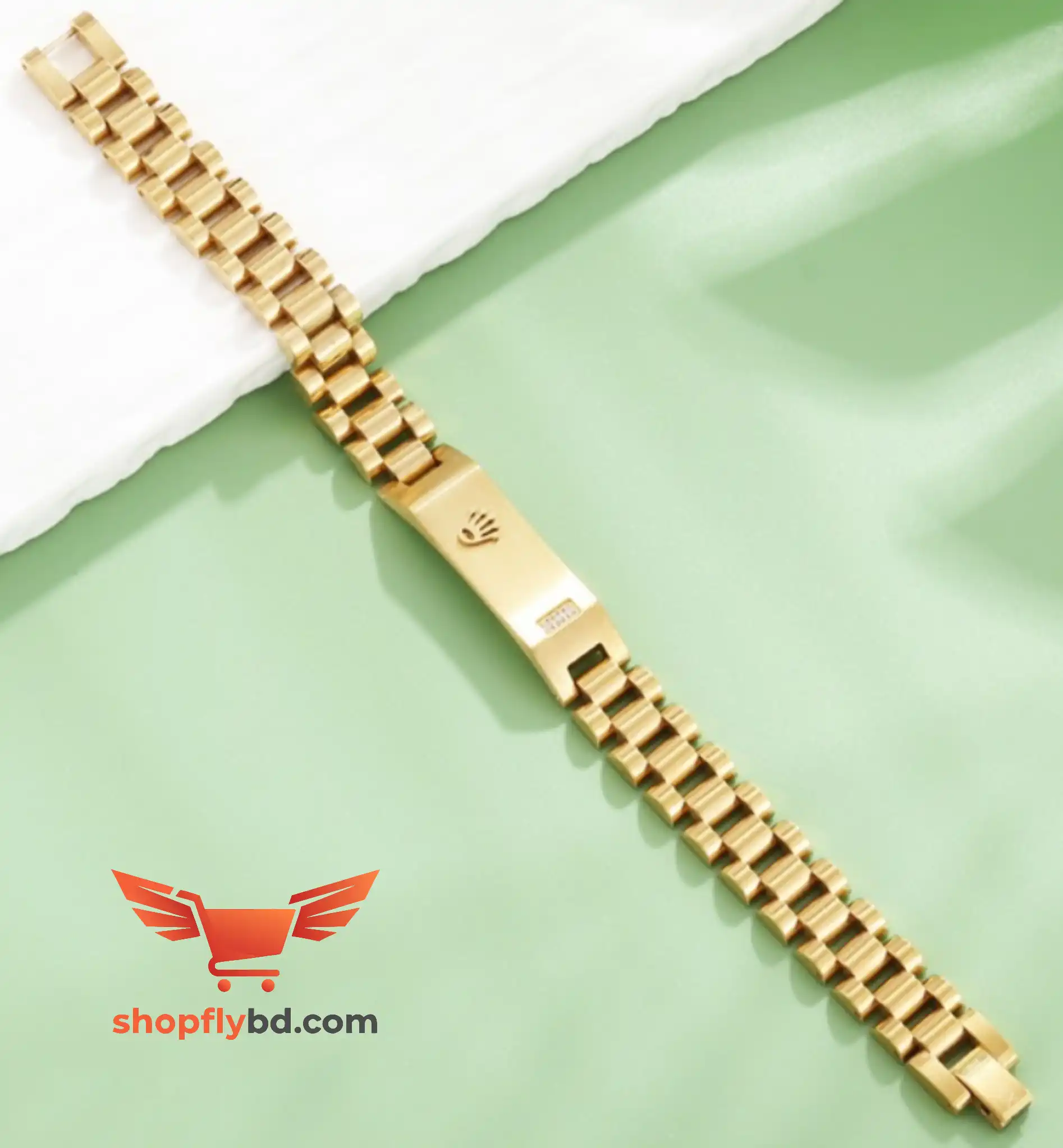 Men’s Stainless Steel Crown Jubilee Chain Bracelet