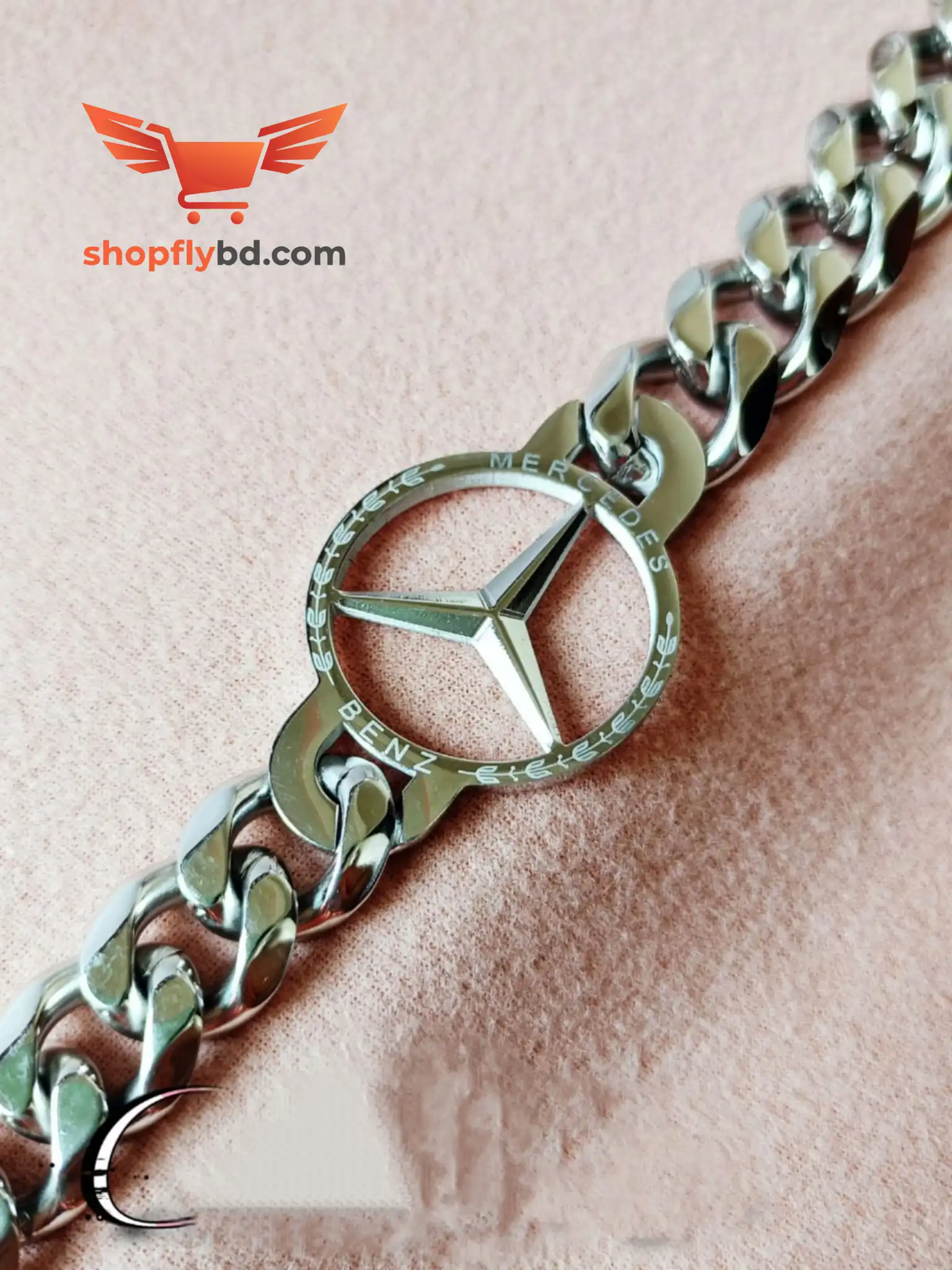 High Quality Mercedes Silver Bracelet