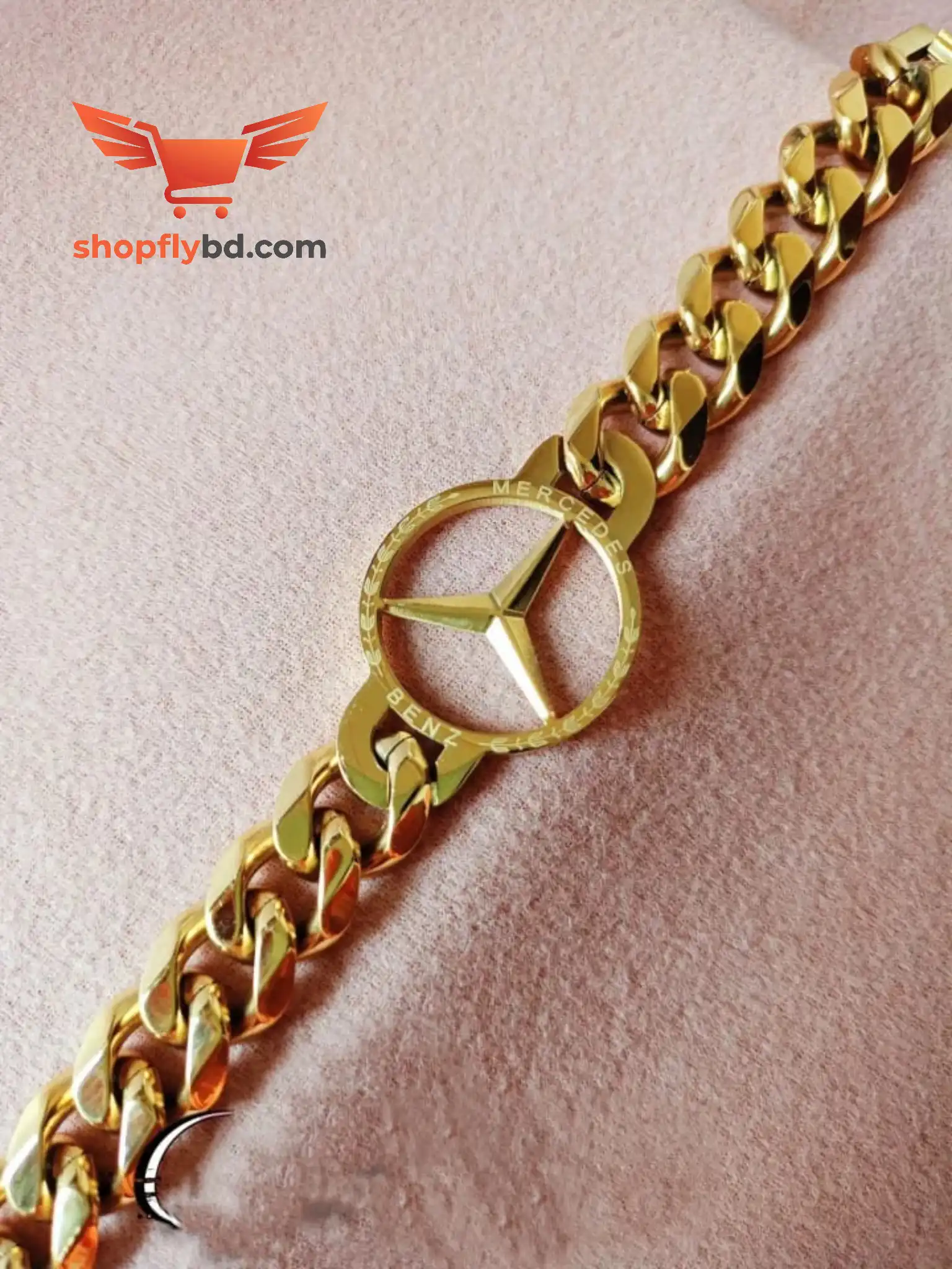 High Quality Mercedes Golden Bracelet