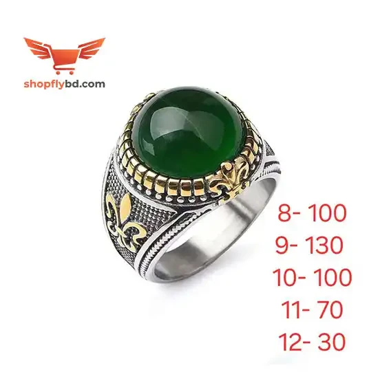 Turkish Origin Green Stone Finger Ring