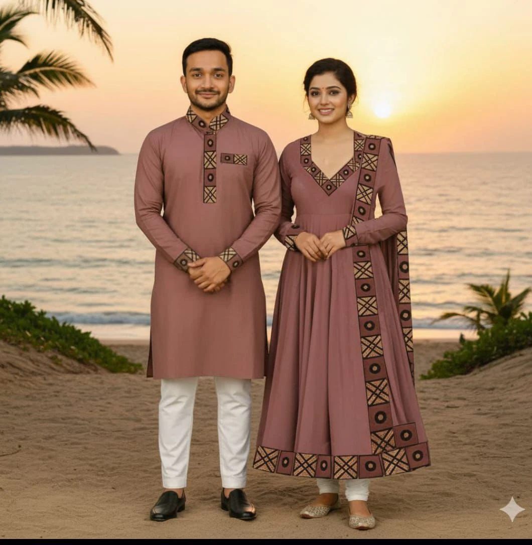 Couple Panjabi Three Piece Combo